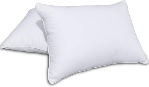 Precoco Toddler Pillowcase 14x19 Inch | 100% Cotton White Toddler Pillowcases Set of 2 with Zipper Hidden | Super Soft 600 Thread Travel Pillow Covers for Boys Girls Kids Bedding, Gentle & Breathable
